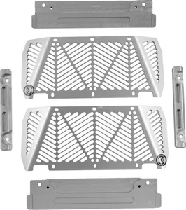 MOOSE OFFROAD HARD-PARTS RADIATOR GUARD SILVER KAWASAKI