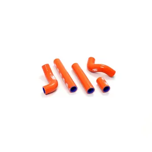 SAMCO SPORT RADIATOR HOSE KIT SILICONE ORANGE