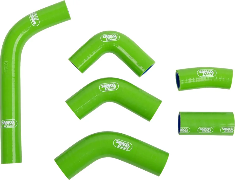SAMCO SPORT RADIATOR HOSE KIT KAW KX450F GREEN