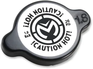 MOOSE OFFROAD HARD-PARTS HIGH PRESSURE RADIATOR CAP 1.8 BAR BLACK