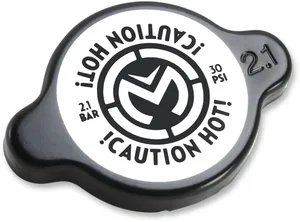 MOOSE OFFROAD HARD-PARTS HIGH PRESSURE RADIATOR CAP 2.1 BAR BLACK