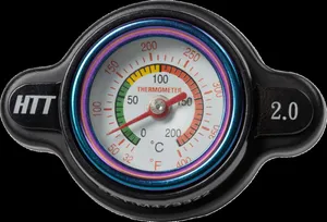MOOSE OFFROAD HARD-PARTS Radiator Cap with temperature Gauge - Yamaha/Kawasaki