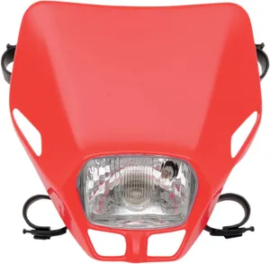 UFO FIRE-FLY SINGLE HEADLIGHT (12V/35W) CRF-RED