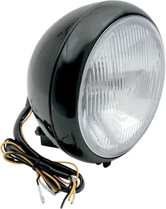 Drag Specialties HEADLIGHT 7 SMTH BLK