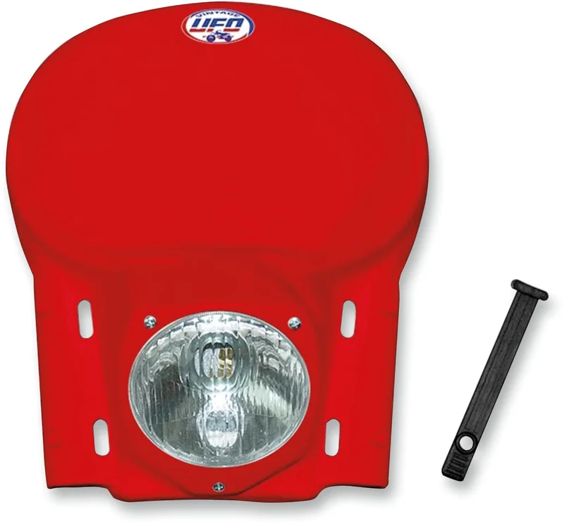 UFO VINTAGE UNIVERSAL HEADLIGHT (78-88) RED