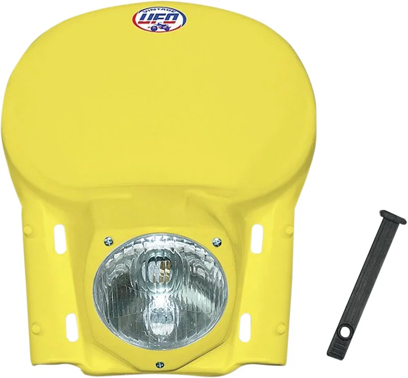 UFO VINTAGE UNIVERSAL HEADLIGHT (78-88) YELLOW