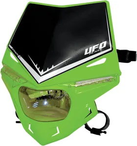 UFO STEALTH HEADLIGHT (12V/35W & LED) SINGLE COLOR KX-GREEN