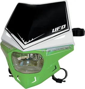 UFO STEALTH HEADLIGHT (12V/35W & LED) DUAL COLOR WHITE/KX-GREEN