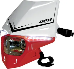 UFO STEALTH HEADLIGHT (12V/35W & LED) DUAL COLOR WHITE/CRF-RED