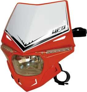 UFO STEALTH HEADLIGHT (12V/35W & LED) SINGLE COLOR CRF-RED