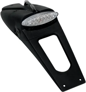 UFO LICENSE PLATE HOLDER W/ CLEAR LED-LIGHT (E11 & DOT) BLACK
