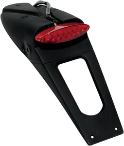 UFO LICENSE PLATE HOLDER W/ RED LED-LIGHT (E11 & DOT) BLACK