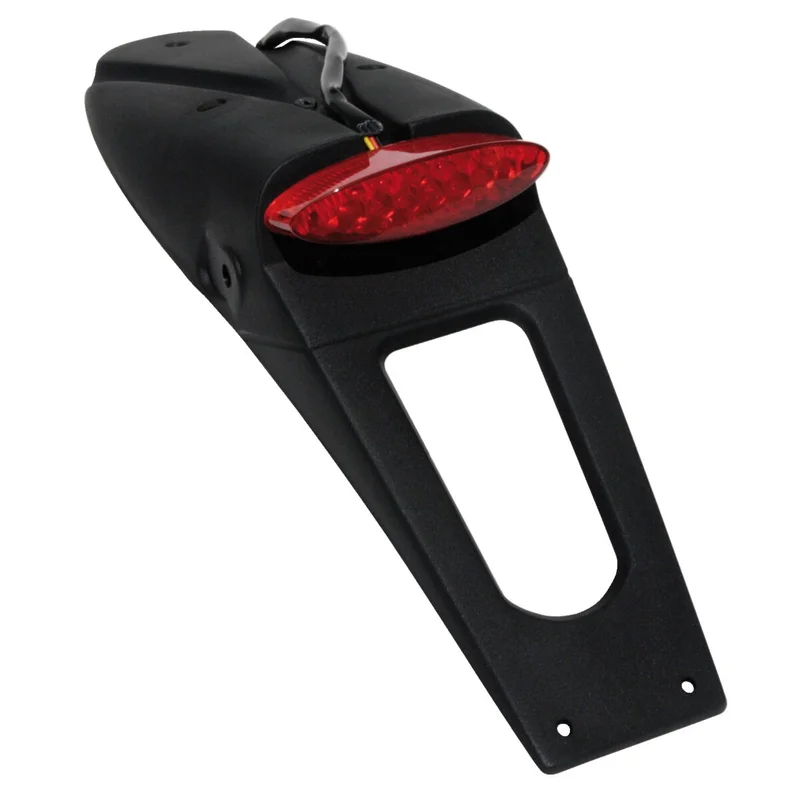 UFO LICENSE PLATE HOLDER W/ RED LED-LIGHT (E11 & DOT) BLACK