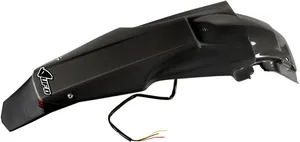 UFO ENDURO REAR FENDER W/ LED-LIGHT SUZUKI RMZ450 BLACK