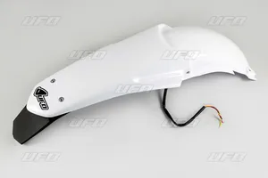 UFO ENDURO REAR FENDER W/ LED-LIGHT YAMAHA YZ125/250 WHITE