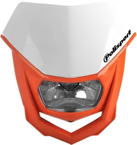 POLISPORT HALO HALOGEN HEADLIGHT APPROVED 12V/35/5W ORANGE