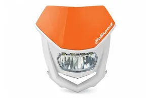 POLISPORT HALO LED HEADLIGHT ECE APPROVED ORANGE/WHITE