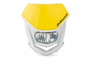 POLISPORT HALO LED HEADLIGHT ECE APPROVED YELLOW/WHITE