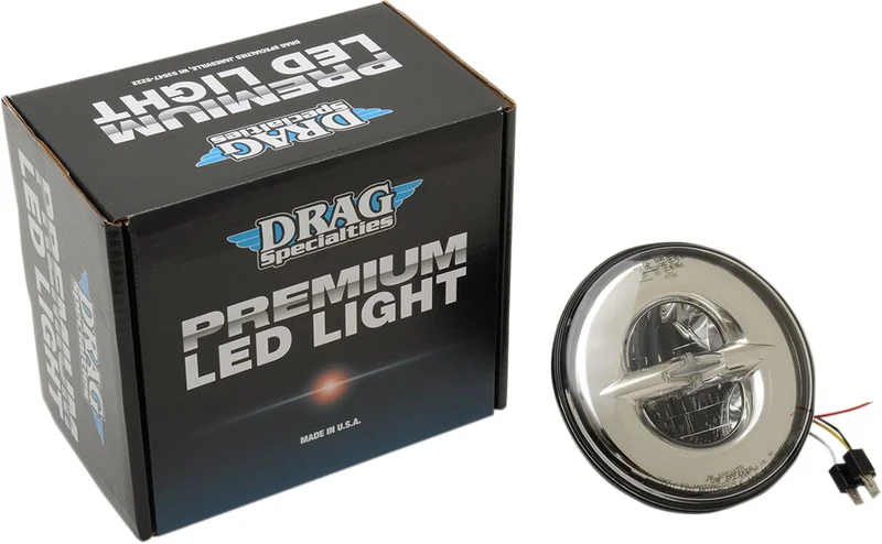 Drag Specialties HEADLIGHT 7 LED REFL ECE