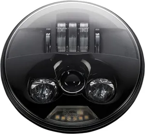 Custom Dynamics 7 BLACK LED HEADLAMP ECE