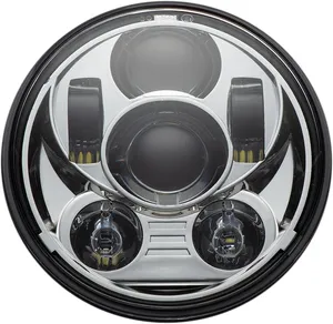 Custom Dynamics 5.75 LED HEADLAMP - CHROME ECE