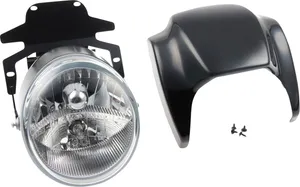 Cult-Werk Headlight Kit<br><ul><li>The Cult-Werk headlight kit "Night Rod Style" gives the Breakout the popular look of the Harley-Davidson ® Night Rod</li><li>It must be soldered to the original wiring harness!</li><li>The CNC lasered headlight bracket lowers the headlight by approx. 30 mm</li><li>The speedometer remains in the original position</li><li>The headlight mask is made of high-quality ABS plastic</li><li>No changes to the original cables are necessary</li><li>All changes are mounted on the original breakpoints, thus ensuring a firm and secure hold</li><li>The headlight can be adjusted via a slot</li><li>The included headlight does not contain an integrated position light.</li></ul>