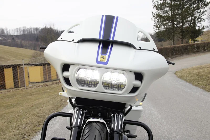 Cult-Werk FLTR headlamp trim ''Bad Look''. Gloss black