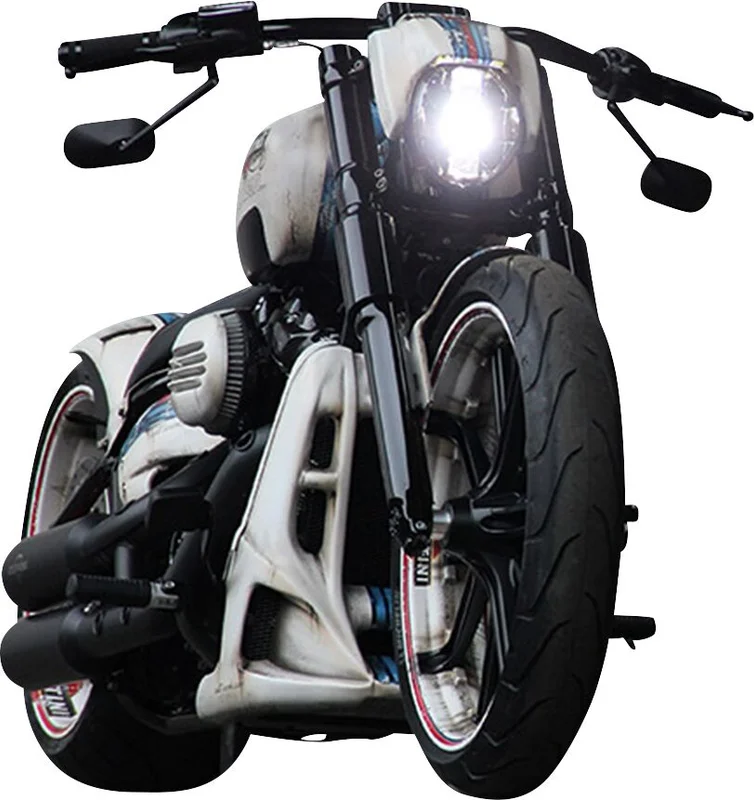 Cult-Werk FXBR headlamp mask ''V-Rod style''. Matte black