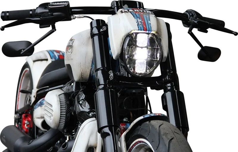 Cult-Werk FXBR headlamp mask ''V-Rod style''. Matte black