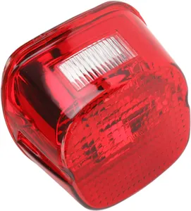Drag Specialties Laydown Taillight Lens with Top Tag Window<br><ul><li>Get a smooth, clean custom look</li><li>Match the rear angle of OEM saddlebags and most OEM rear fenders</li><li>Provides a unique look for most models with traditional squareback taillights</li><li>Can be used with most laydown license plate mounts</li><li>Requires the use of LED bulb (sold separately)</li><li>Not DOT compliant.</li><li>IMPORTANT: DOT-Certification is only valid in USA</li></ul>