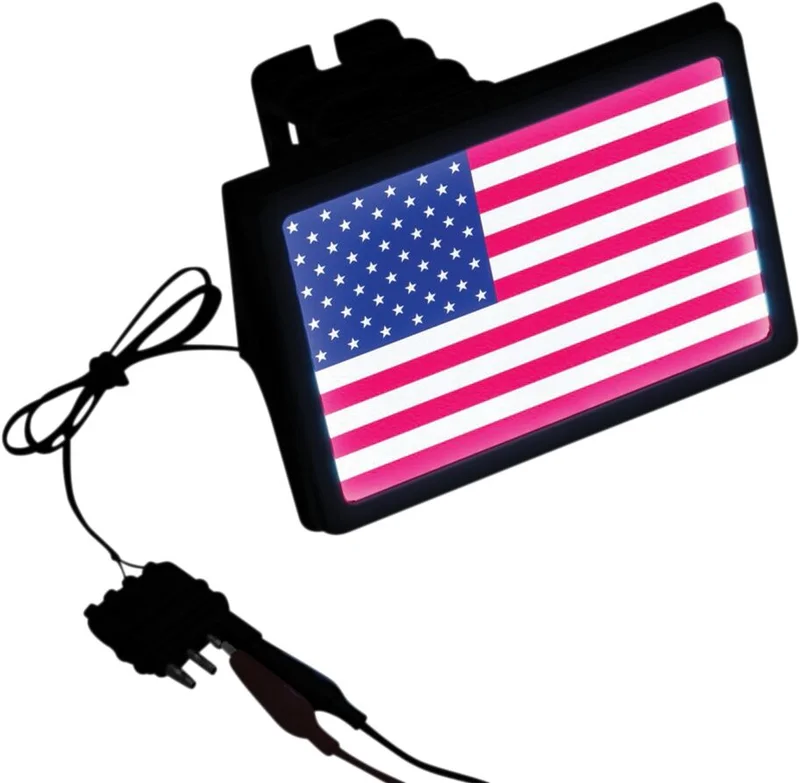 Kuryakyn Freedom Flag LED Receiver Hitch Cover