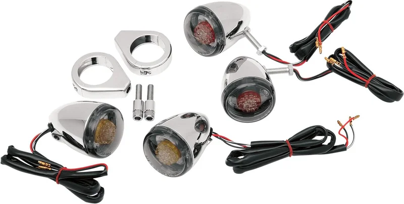 Drag Specialties TURN SIGNAL KIT RED-SMK