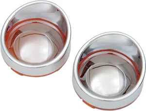 Drag Specialties BEZEL T/S VISOR AMBR/MIR
