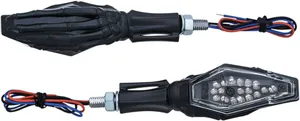 Kuryakyn TURNSIG SKELTON BL/BL ECE
