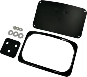 Drag Specialties MOUNT 3HOLE LIC PLT BLK