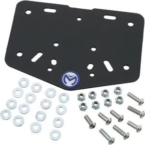MOOSE OFFROAD HARD-PARTS LICENSE PLATE HOLDER BLACK