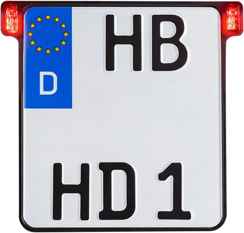 HeinzBikes All-inn 2.0 license plate bracket. Black