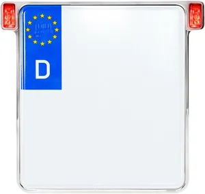HeinzBikes All-in-One 2.0 License Plate Holder w/ LED Plate Lights, Brake and Rear Lights<br><ul><li>Screwless mounting of the indicator by Heinz Bikes ALL-IN frame technology</li><li>Integrated LED light in the sleek aluminum enclosure</li><li>Invisible cable routing on the inside</li><li>Manufactured from high-quality CNC-machined aluminum</li><li>Available in anodized black or chrome finish</li></ul><br>License Plate Size Germany 180mm W x 200mm H (Chrome Version)