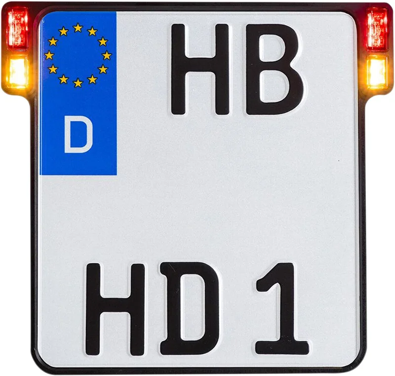 HeinzBikes All-inn 2.0 license plate bracket. Black