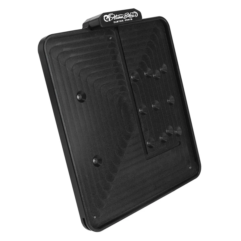 HeinzBikes Slipp-in license plate holder. Black