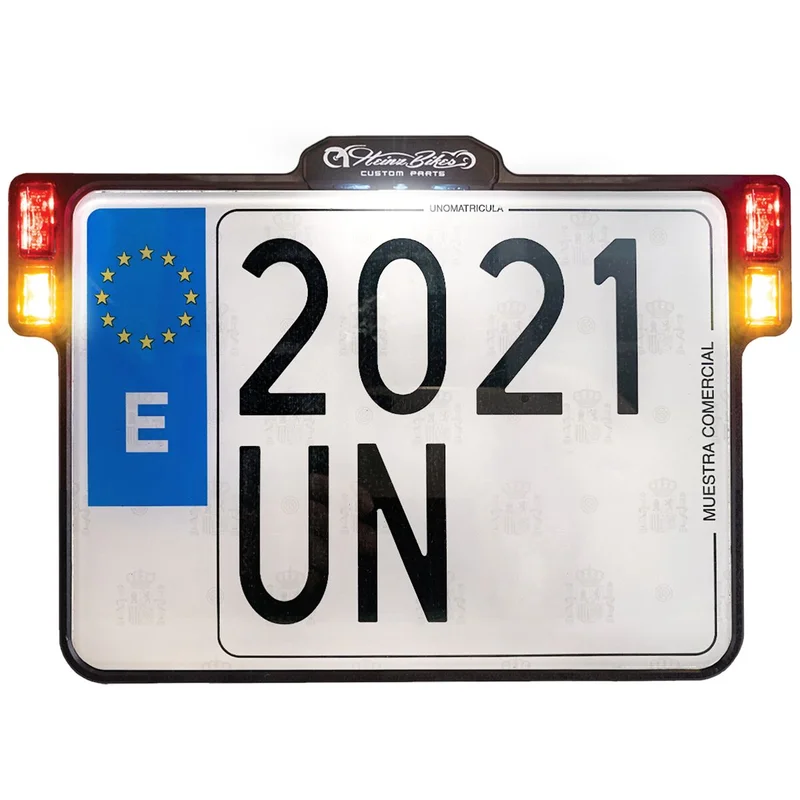 HeinzBikes All-Inn 2.0 license plate bracket with taillight