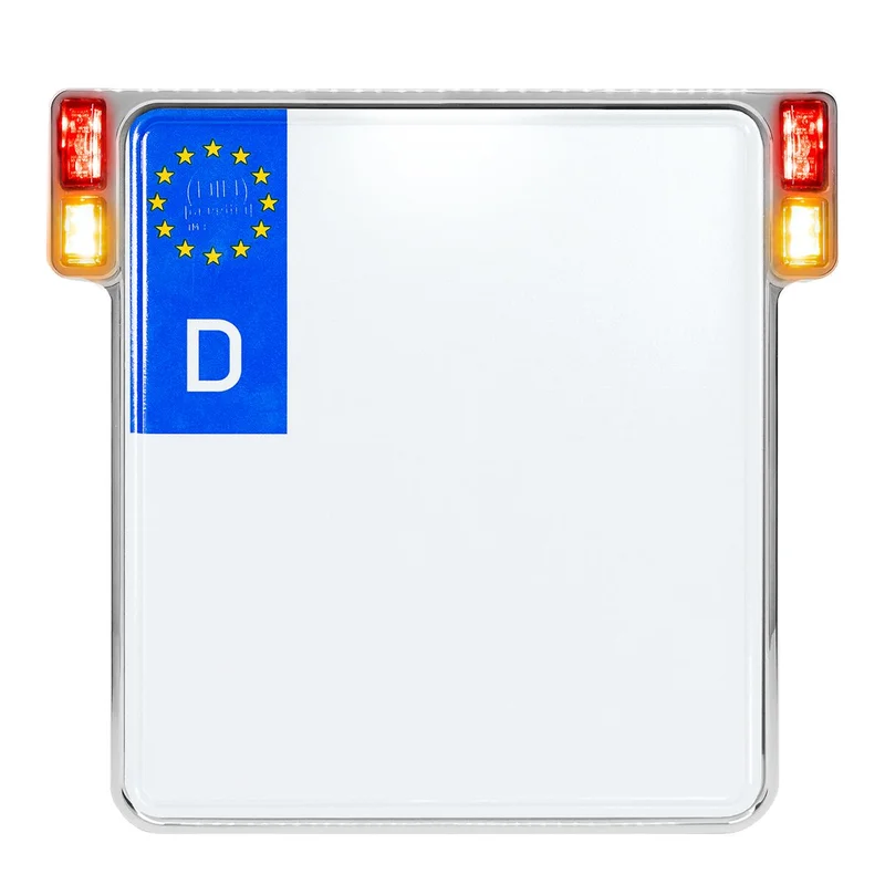 HeinzBikes License Plate Holder 3-in-1 for EU Countries