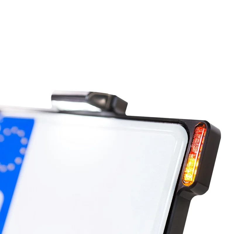 HeinzBikes All-in-One license plate bracket. Black