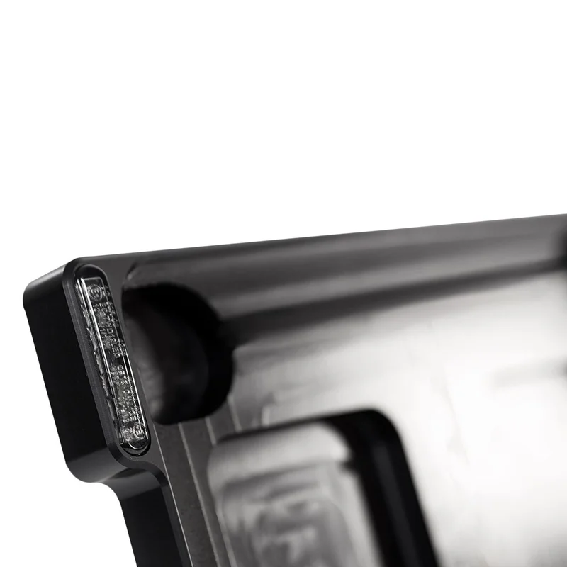 HeinzBikes All-in-One license plate bracket. Black