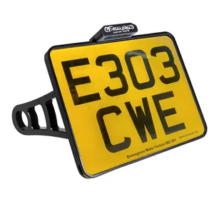 HeinzBikes Side Mount License Plate Holder<br><ul><li>Screw-less mounting of the license plate mount by Heinz Bikes™ SLIP-IN frame technology</li><li>Integrated LED indicator lights in sleek aluminum casing</li><li>Invisible cable routing on the inside</li><li>Made from high-quality CNC-machined aluminium</li><li>Stable arm with secure and guaranteed anti</li><li>Twist technology at the swing arm</li><li>Includes all mounting hardware and axle nuts</li></ul><br>License Plate Size UK 229mm W x 178mm H (Black Version)