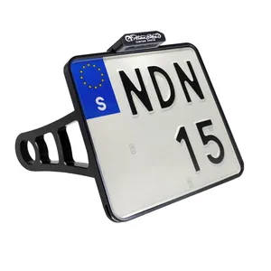 HeinzBikes Side Mount License Plate Holder<br><ul><li>Screw-less mounting of the license plate mount by Heinz Bikes™ SLIP-IN frame technology</li><li>Integrated LED indicator lights in sleek aluminum casing</li><li>Invisible cable routing on the inside</li><li>Made from high-quality CNC-machined aluminium</li><li>Stable arm with secure and guaranteed anti</li><li>Twist technology at the swing arm</li><li>Includes all mounting hardware and axle nuts</li></ul><br>License Plate Size  Sweden 170mm W x 150mm H (Black Version)