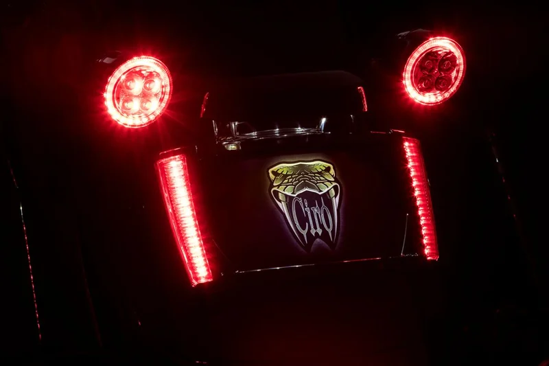 Ciro 3D FRAME LP W/LEDS BLK/RED