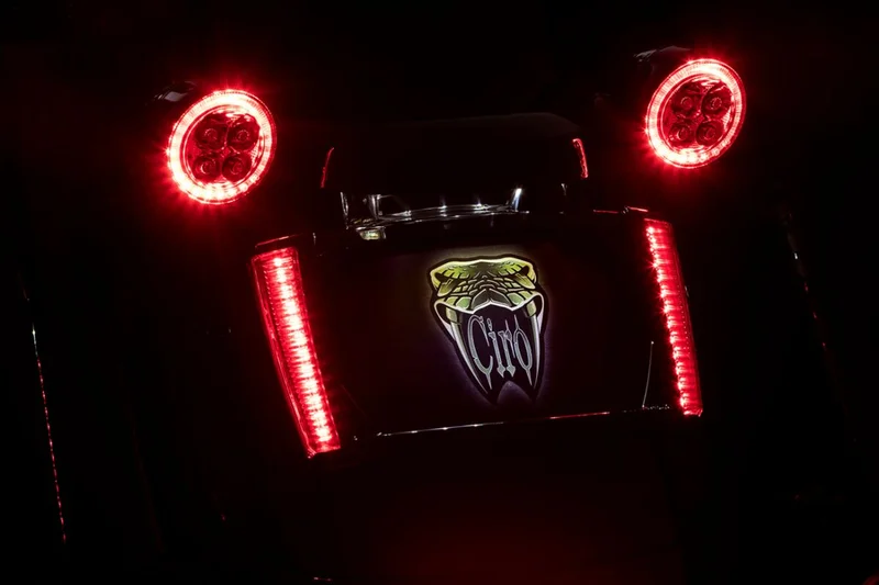 Ciro 3D FRAME LP W/LEDS BLK/RED