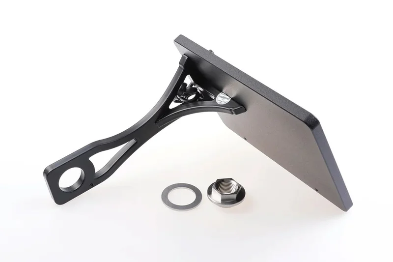 Cult-Werk Side mount license plate bracket. Black. Austria