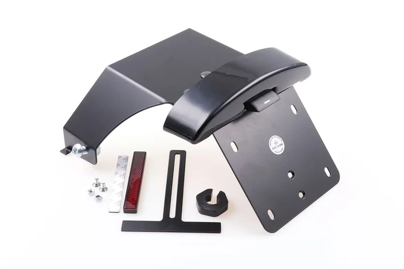Cult-Werk Center license plate bracket. Black